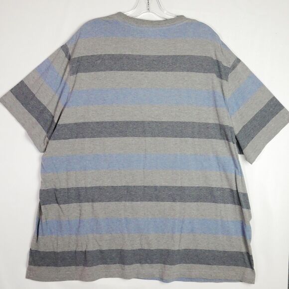 Faded Glory Men's Size 3XL T-Shirt Gray Striped Tee Crew Neck - Picture 5 of 10